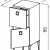 Тумба парикмахерская "CABINET SHOP GA105"
