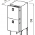Тумба парикмахерская "CABINET SHOP GG105"
