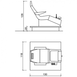 Педикюрная группа "STREAMLINE PIPELESS DECK"