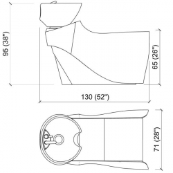 Мойка парикмахерская "MUU MUU BASIC"