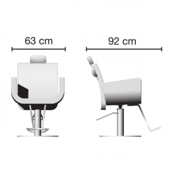 Кресло парикмахерское "GAIA RECLINER"