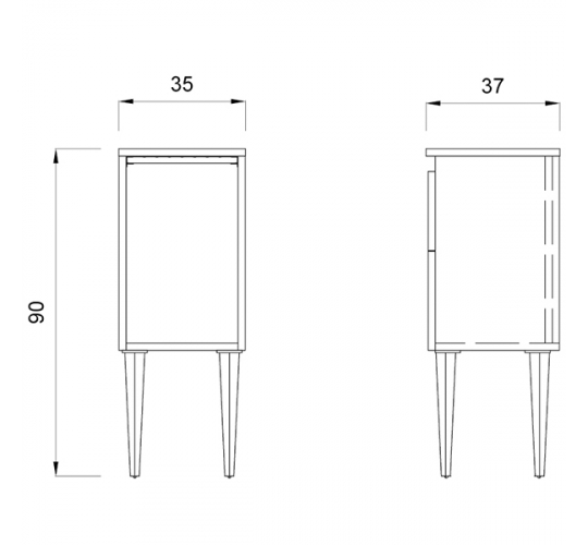 Тумба "STYLING CABINET 90"