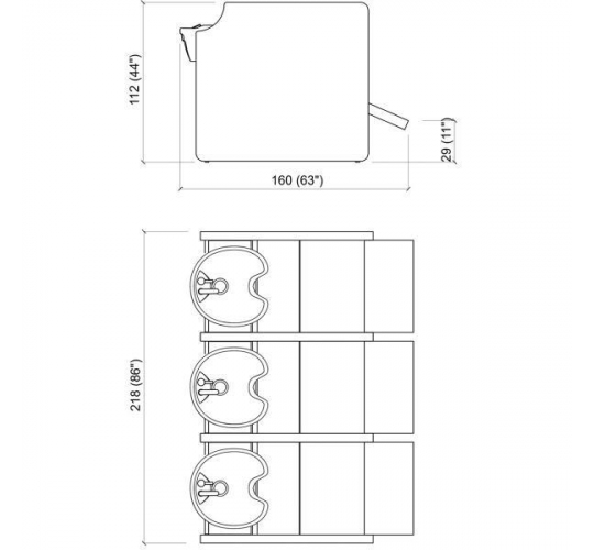 Парикмахерская мойка "Privacy Wash 3P Shiatsu"