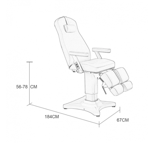 Педикюрное кресло "HZ-3884" 3 мотора