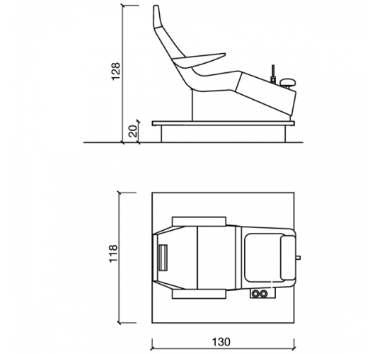 Педикюрная группа "STREAMLINE PIPELESS DECK SHIATSU"