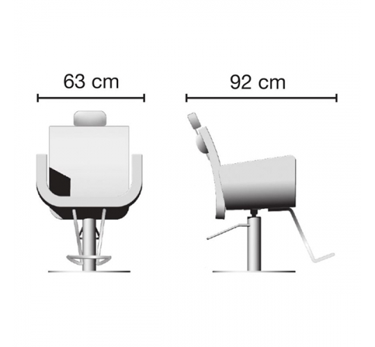 Кресло парикмахерское "GAIA RECLINER"