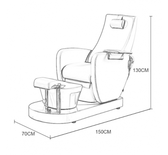 Педикюрное СПА-кресло "HZ-1016B"