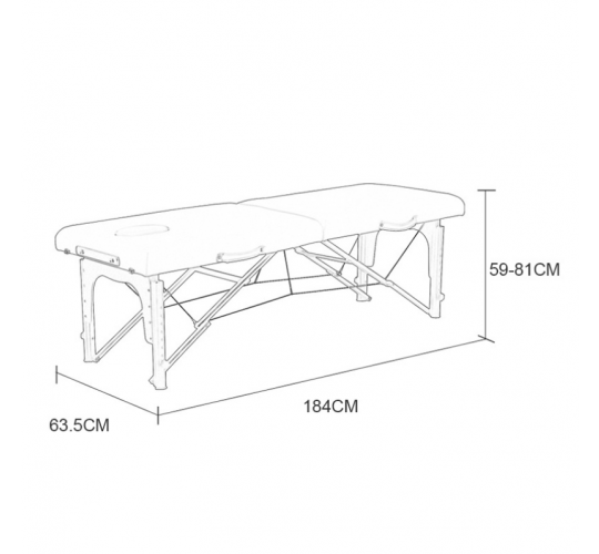 Складной массажный стол "HZ-3385"
