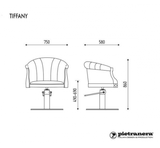 Кресло парикмахерское "TIFFANY"