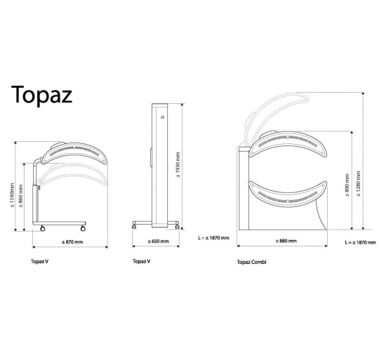 Горизонтальный домашний солярий "HAPRO TOPAZ 24/1 C"