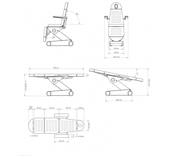 Косметологическая кушетка "MK155 LA PRINCESA"