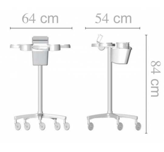 Тележка парикмахерская "SERVICE PLUS - STANDARD WHEELS"