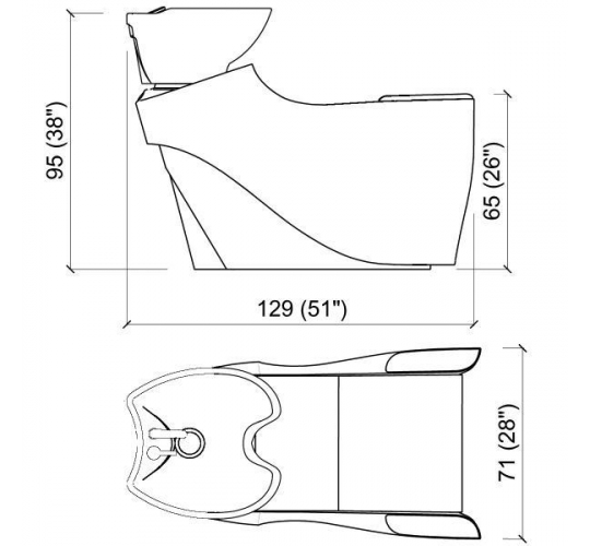 Мойка парикмахерская "MUU MUU ECO BASIC"