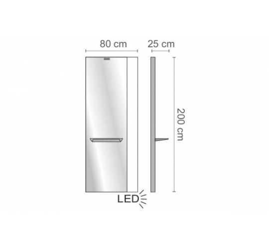 Зеркало парикмахерское "LIGHT"