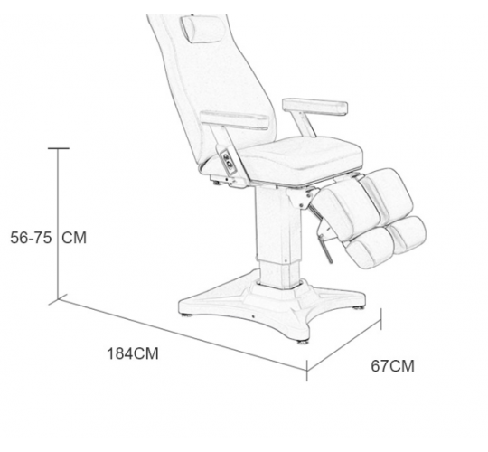 Педикюрное кресло "HZ-3885" 2 мотора