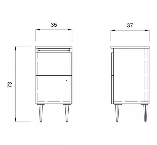 Тумба "STYLING CABINET 73"